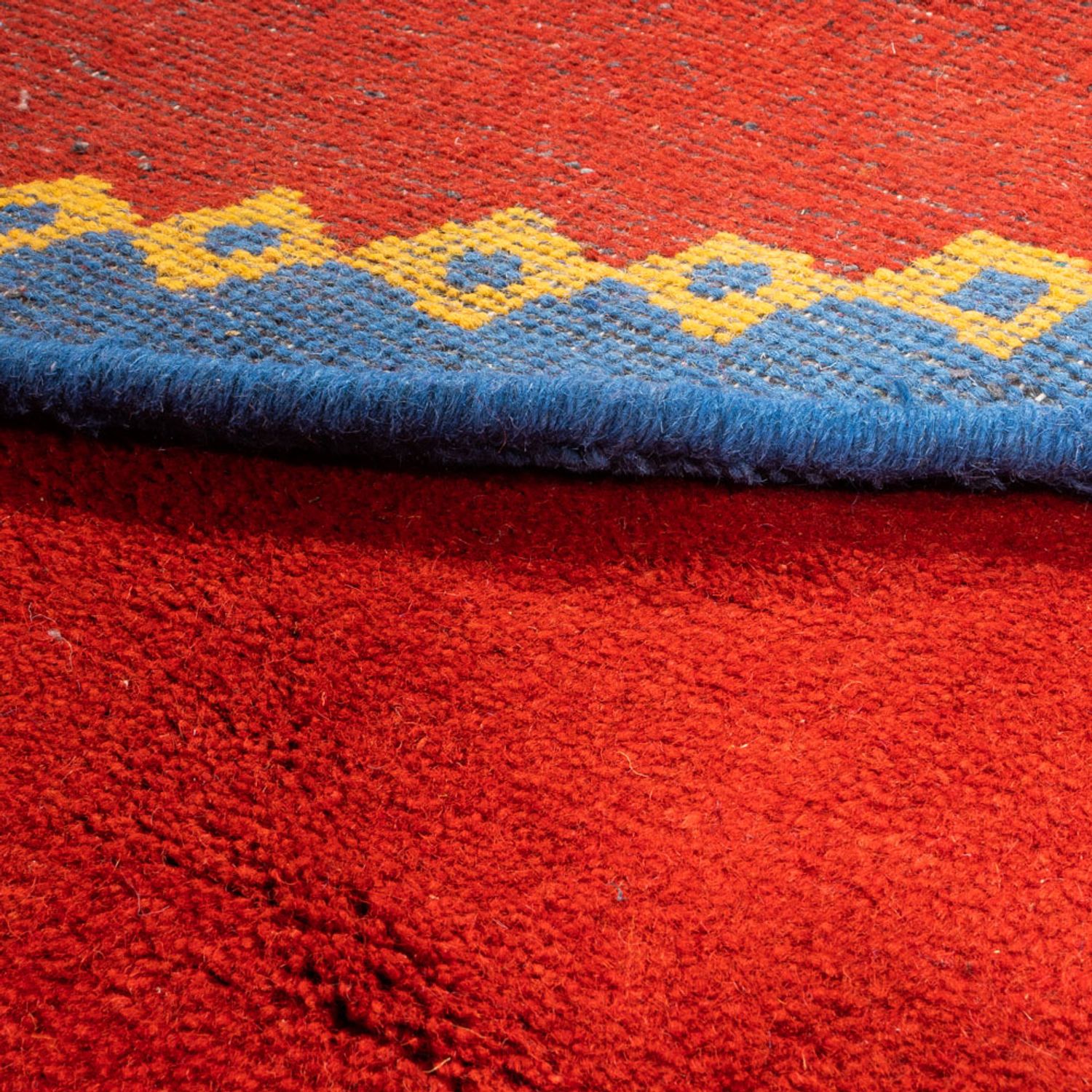 Alfombra Gabbeh - Indus redondo  - 200 x 200 cm - rojo