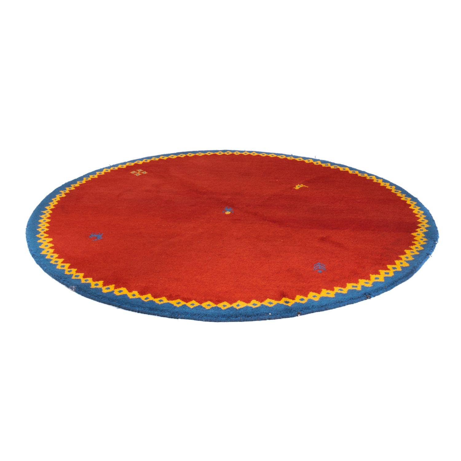 Gabbeh Rug - Indus round  - 200 x 200 cm - red