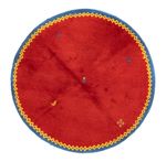 Tapis Gabbeh - Indus ronde  - 200 x 200 cm - rouge