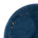 Gabbeh Rug - Indus round  - 196 x 196 cm - blue