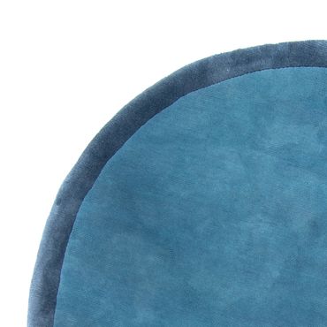 Tapijt rond  - 245 x 245 cm - blauw