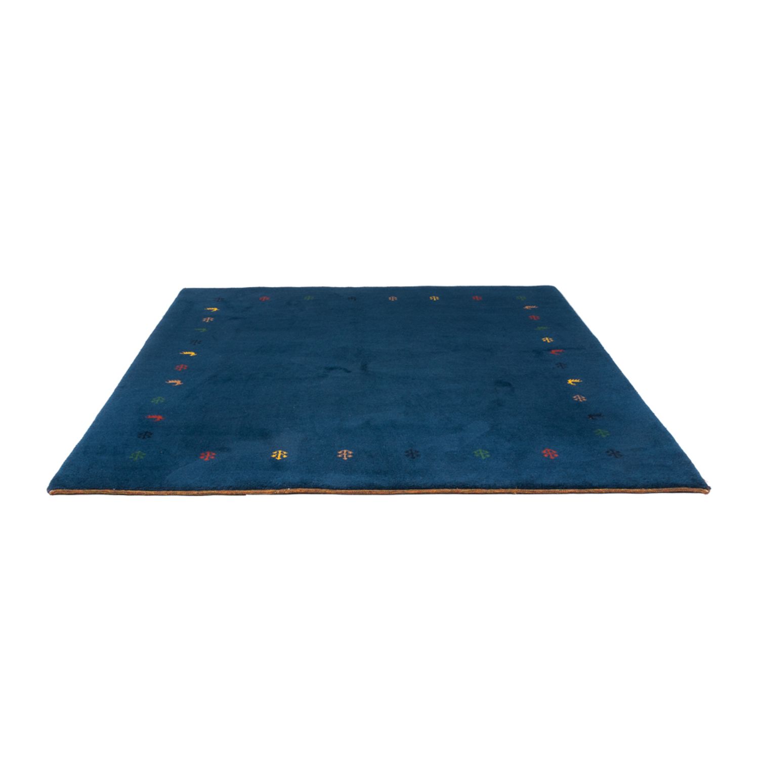 Gabbeh tapijt - Indus rond  - 201 x 196 cm - blauw