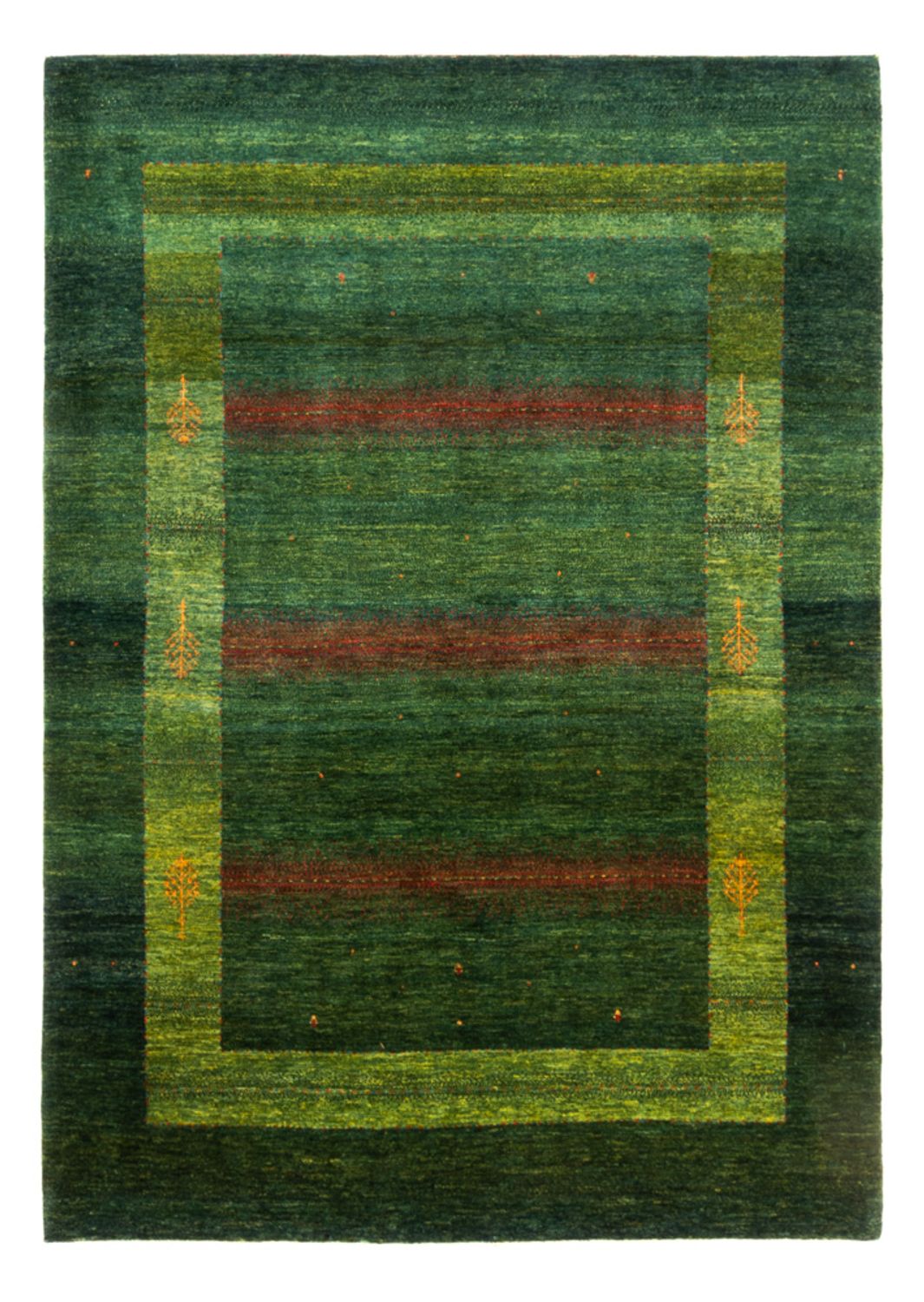 Tapis Gabbeh - Loribaft Persan - 245 x 175 cm - vert