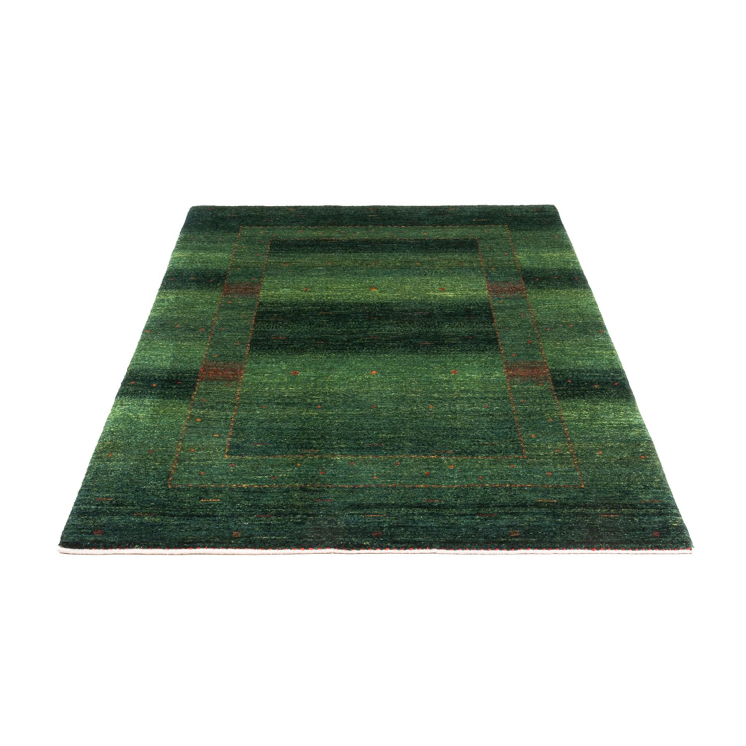 Tapete Gabbeh - Loribaft Persa - 164 x 110 cm - verde