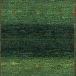 Tapete Gabbeh - Loribaft Persa - 164 x 110 cm - verde