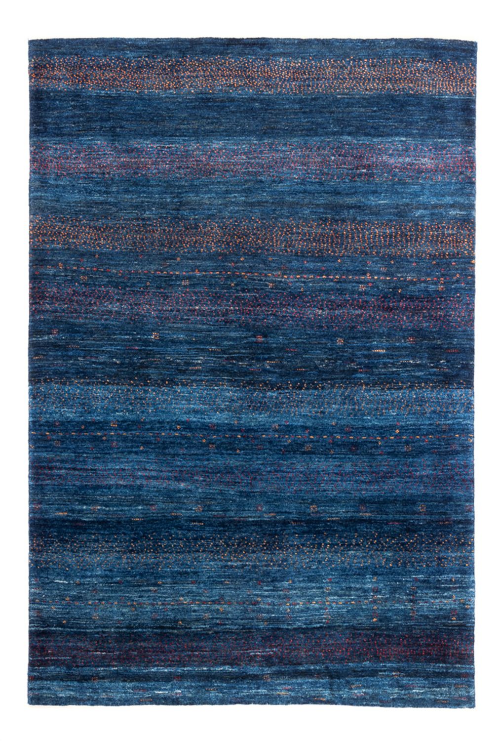 Tapete Gabbeh - Loribaft Persa - 171 x 116 cm - azul