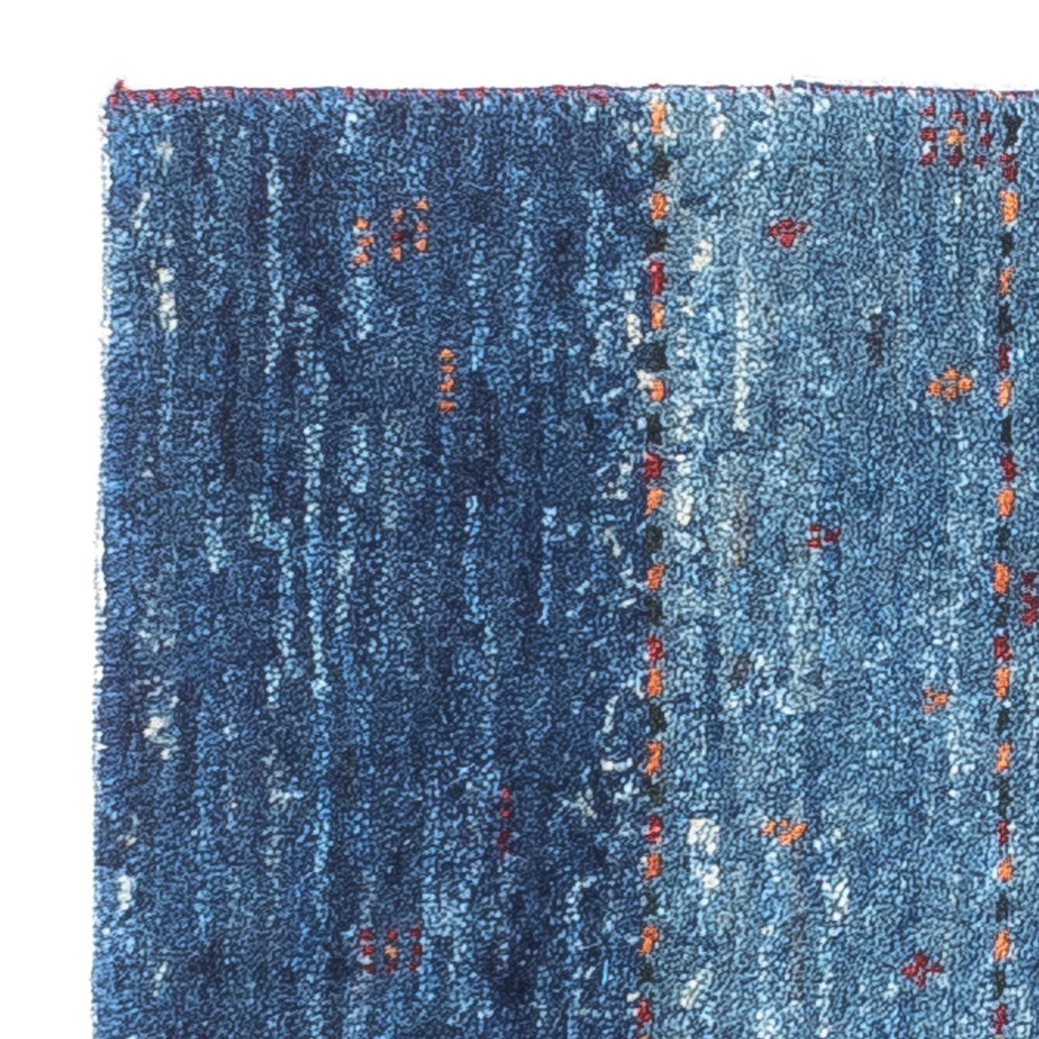 Tapete Gabbeh - Loribaft Persa - 63 x 50 cm - azul