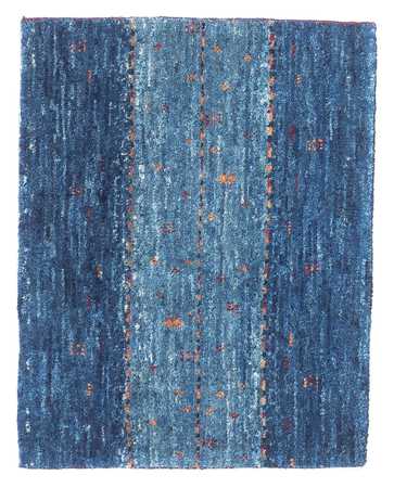 Alfombra Gabbeh - Loribaft Persa - 63 x 50 cm - azul