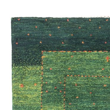 Alfombra Gabbeh - Loribaft Persa - 136 x 84 cm - verde