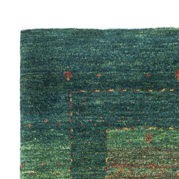 Tapis Gabbeh - Loribaft Persan - 132 x 85 cm - vert