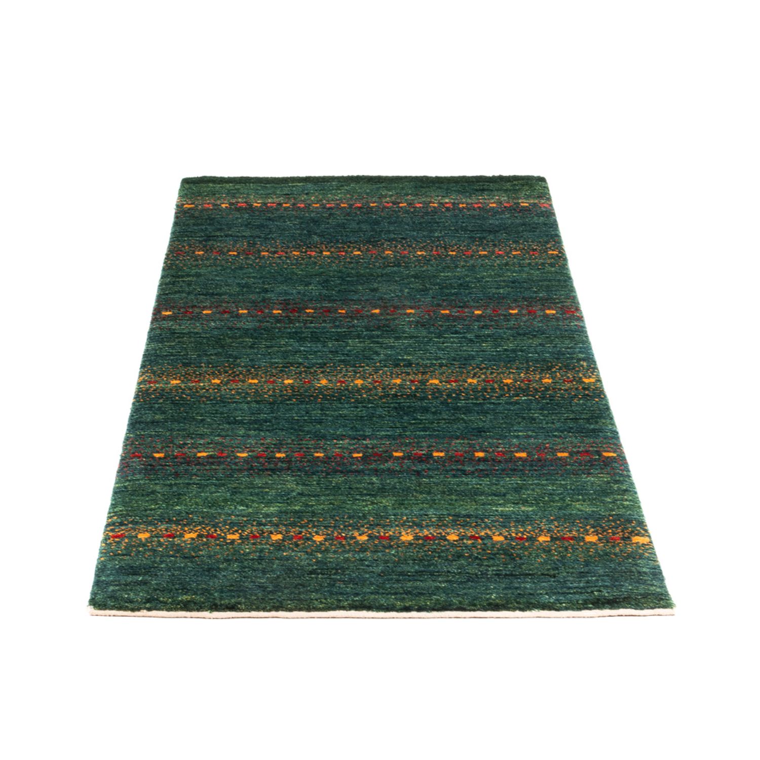 Tapete Gabbeh - Loribaft Persa - 136 x 68 cm - verde