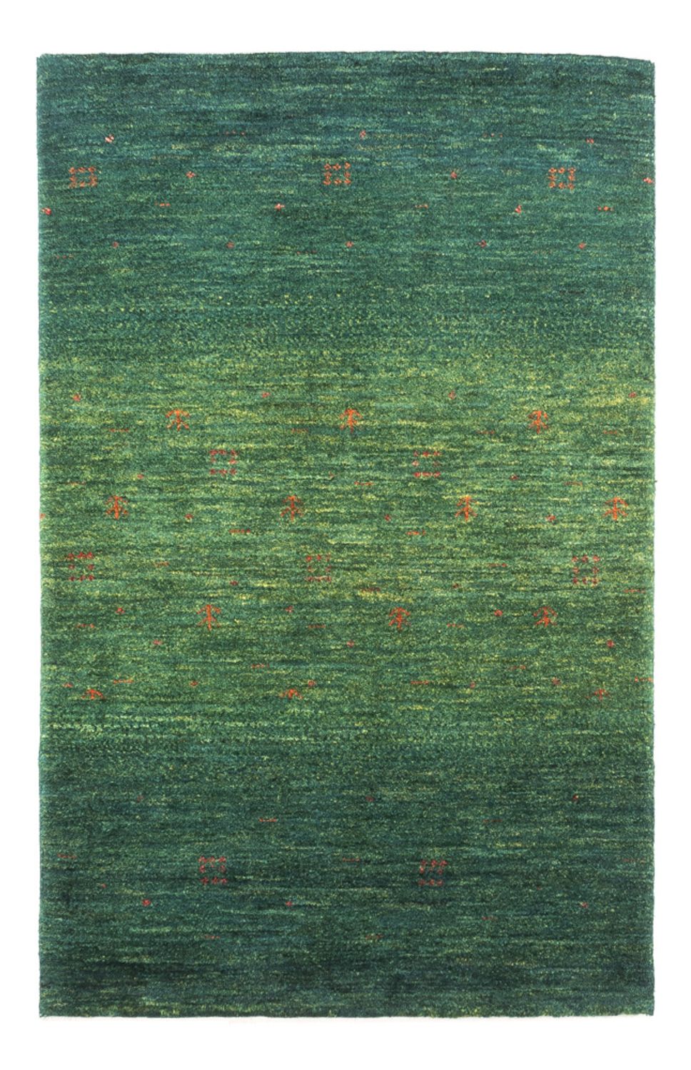 Alfombra Gabbeh - Loribaft Persa - 120 x 76 cm - verde