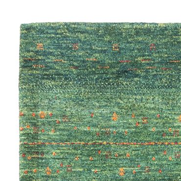 Alfombra Gabbeh - Loribaft Persa - 110 x 82 cm - verde