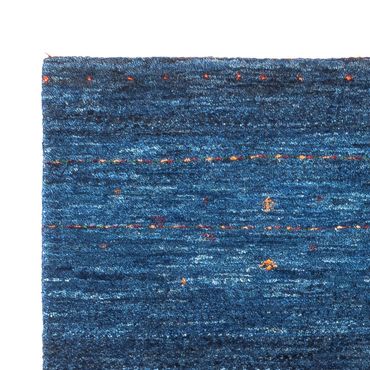 Gabbeh Teppich - Loribaft Perser - 132 x 83 cm - blau