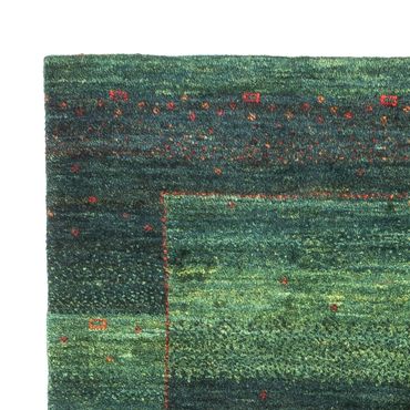 Tapis Gabbeh - Loribaft Persan - 110 x 86 cm - vert