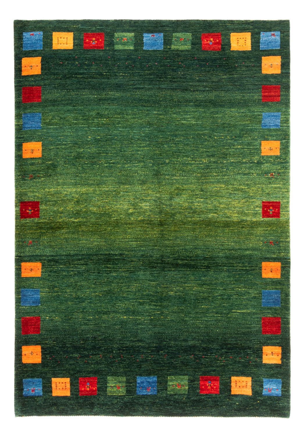 Tapete Gabbeh - Loribaft Persa - 246 x 176 cm - verde