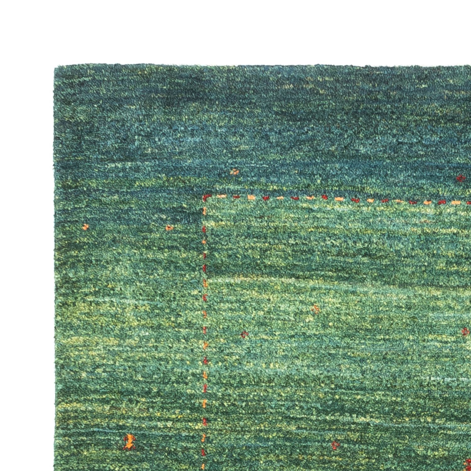 Tapete Gabbeh - Loribaft Persa - 117 x 86 cm - verde