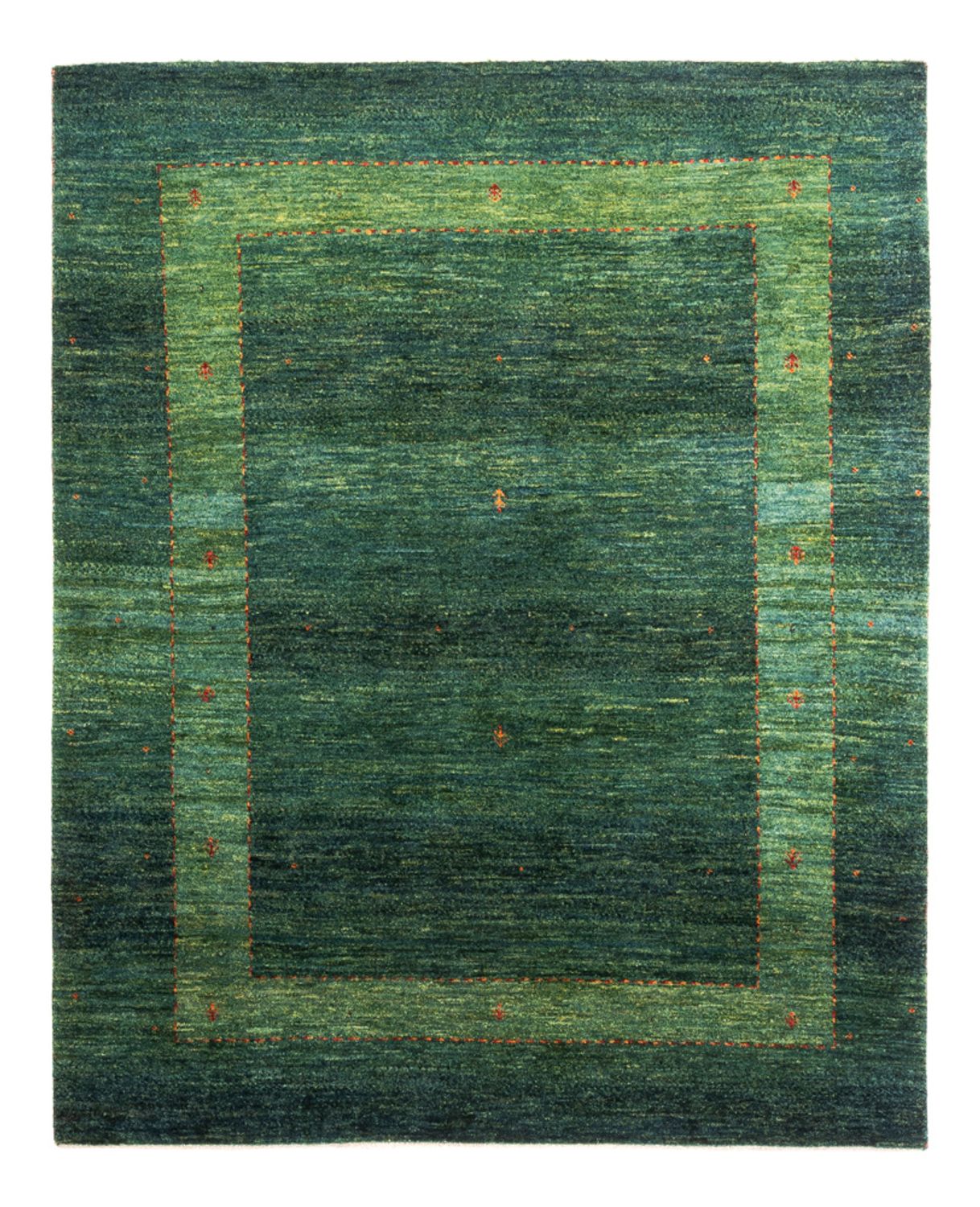 Alfombra Gabbeh - Loribaft Persa - 162 x 132 cm - verde