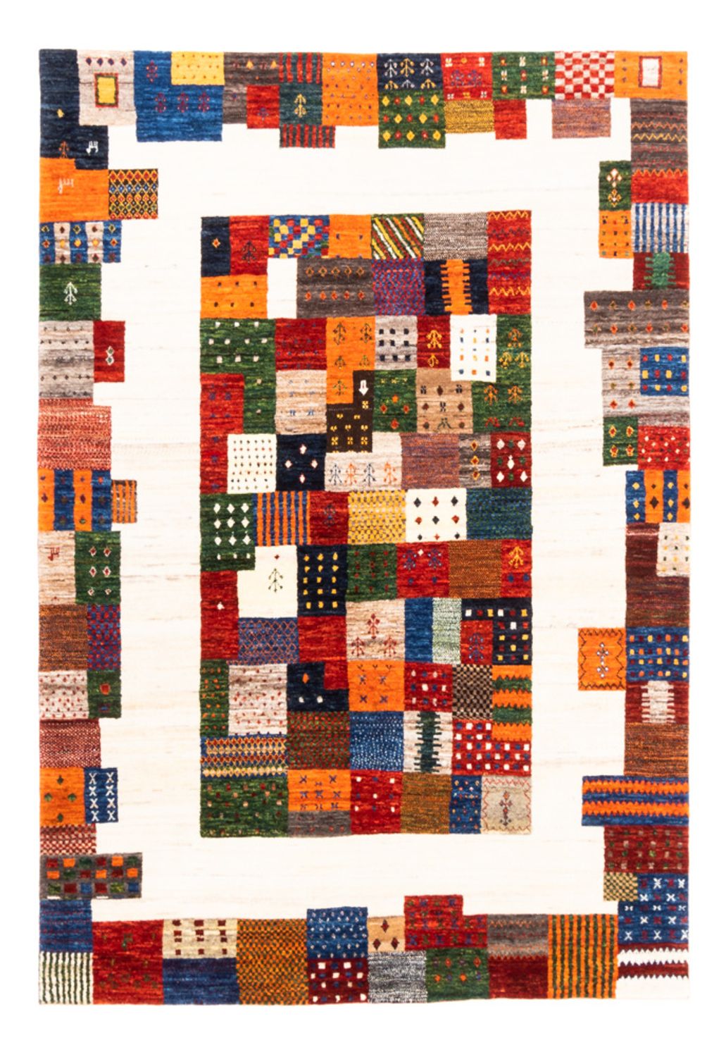 Dywan Gabbeh - Loribaft Perski - Royal - 232 x 162 cm - wielokolorowy