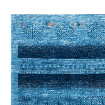 Tapete Gabbeh - Loribaft Persa - 244 x 178 cm - azul