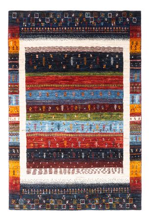 Tapete Gabbeh - Loribaft Persa - Real - 156 x 105 cm - multicolorido