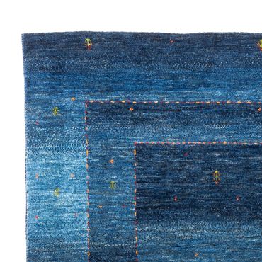 Tapis Gabbeh - Loribaft Persan - 213 x 144 cm - bleu