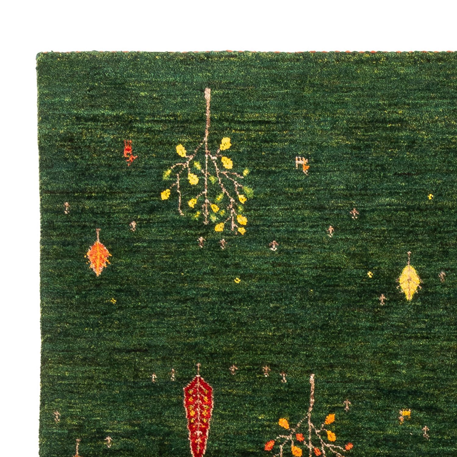 Tapis Gabbeh - Loribaft Persan - 191 x 143 cm - vert