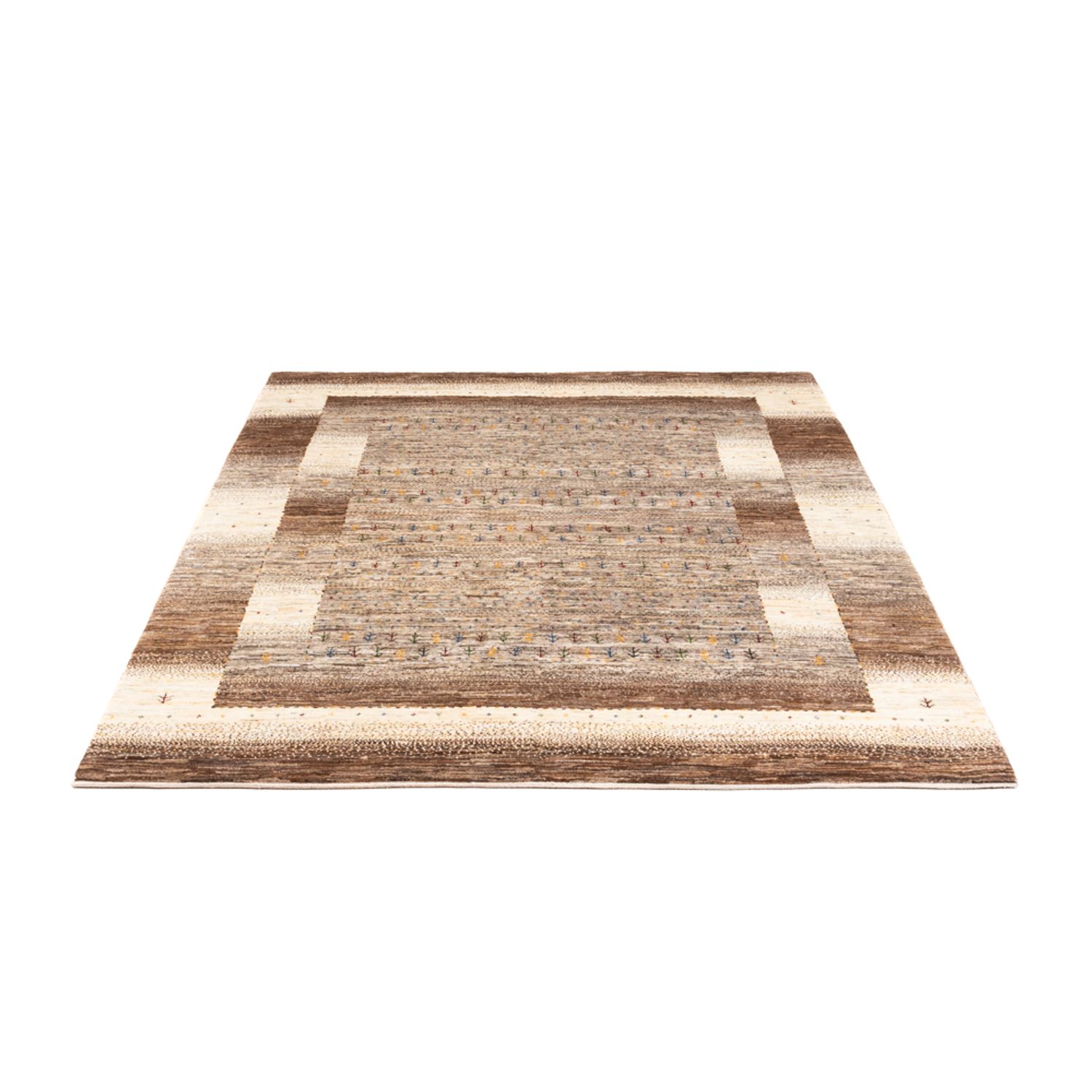 Tapis Gabbeh - Loribaft Persan - 202 x 156 cm - naturel