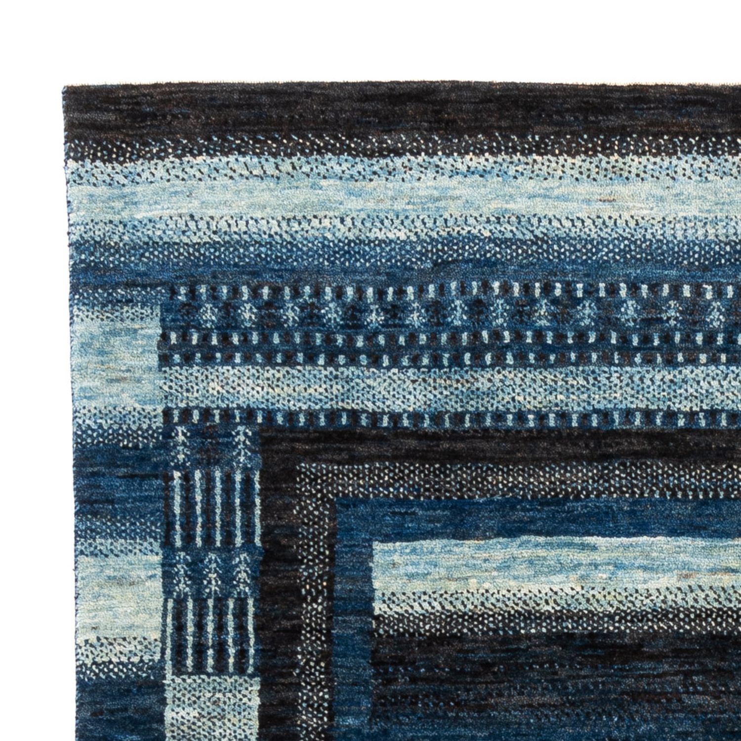 Tapis Gabbeh - Loribaft Persan - Royal - 204 x 149 cm - bleu