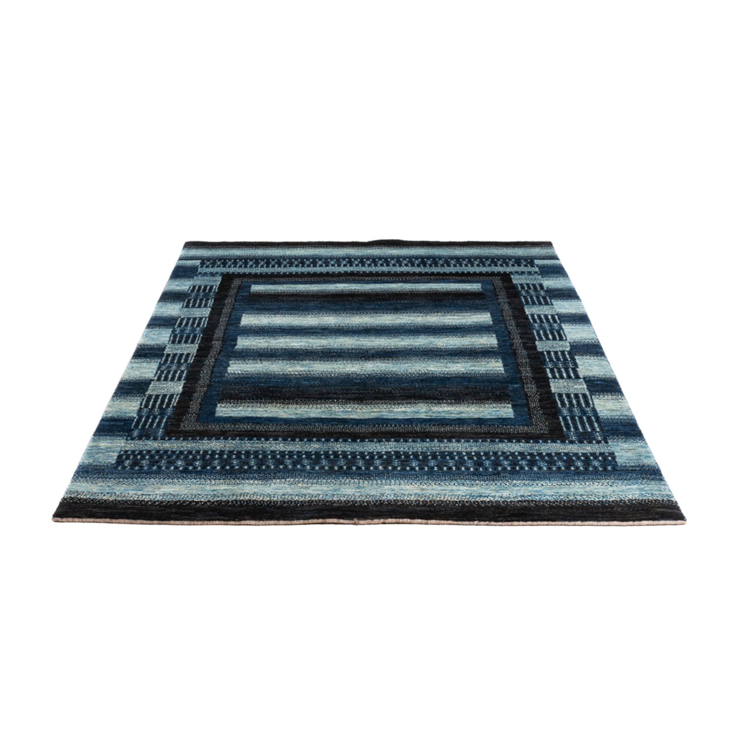 Tapis Gabbeh - Loribaft Persan - Royal - 204 x 149 cm - bleu