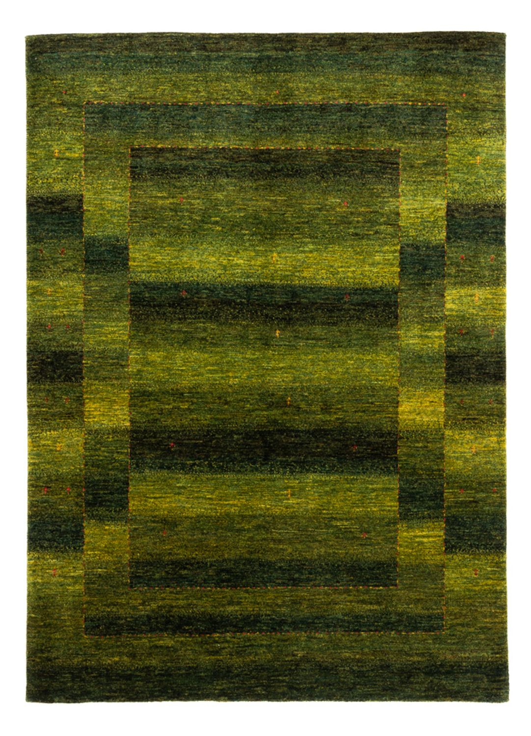 Tapete Gabbeh - Loribaft Persa - 213 x 153 cm - verde