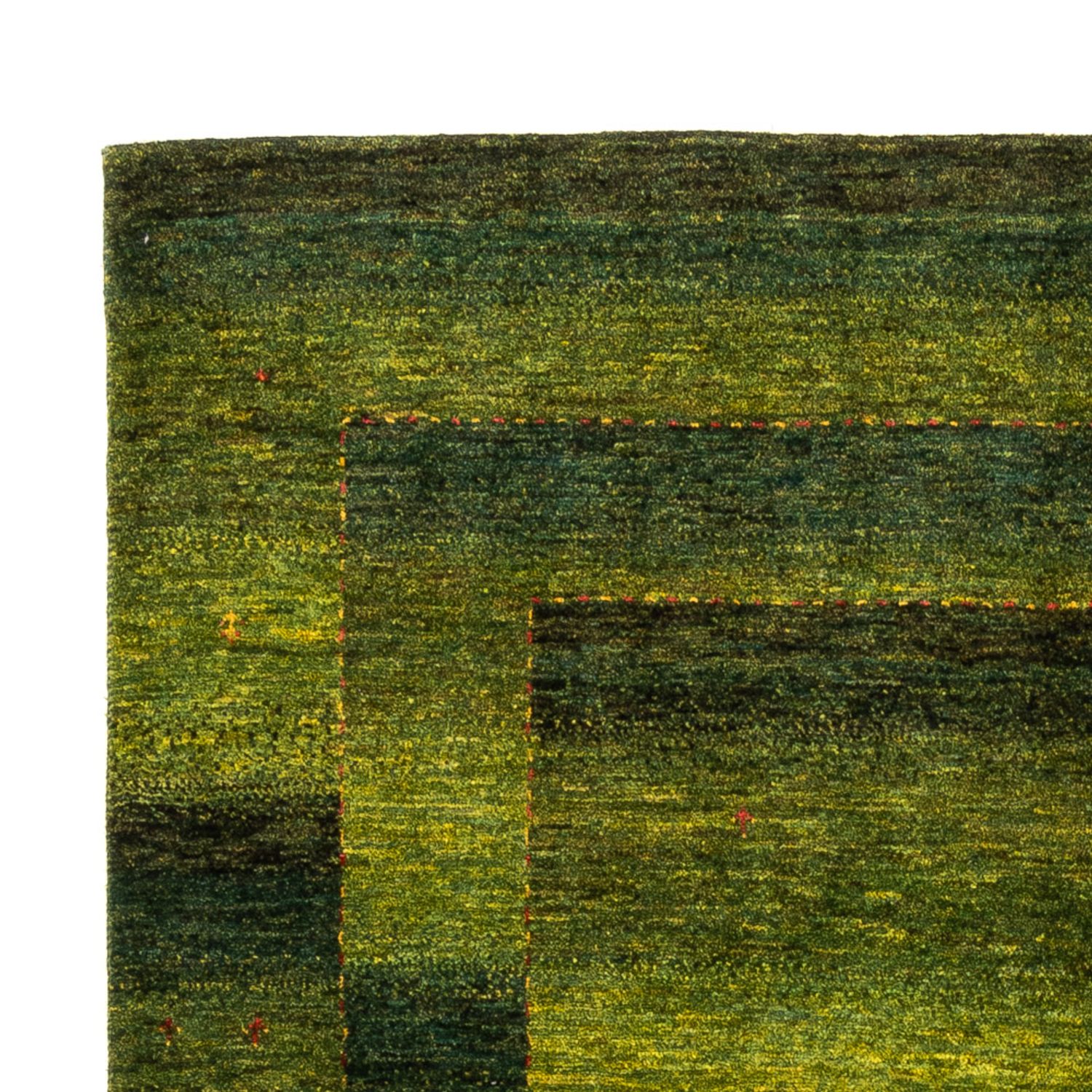 Alfombra Gabbeh - Loribaft Persa - 213 x 153 cm - verde