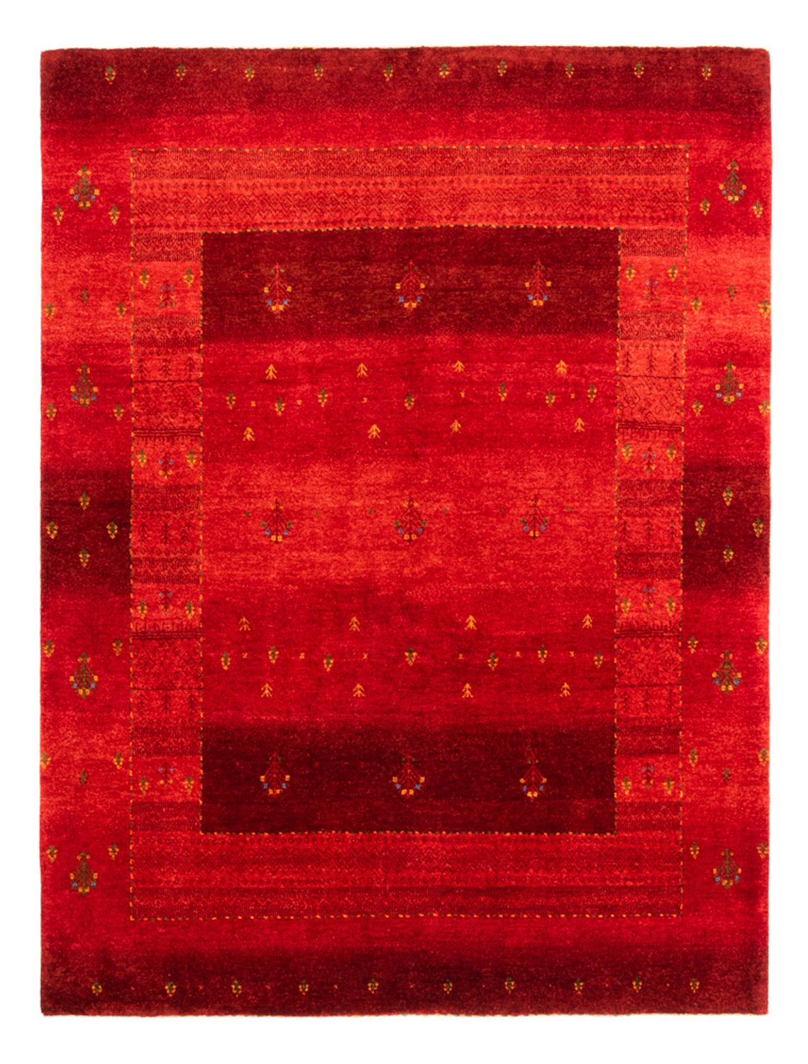 Gabbeh Rug - Loribaft Perser - 206 x 156 cm - red