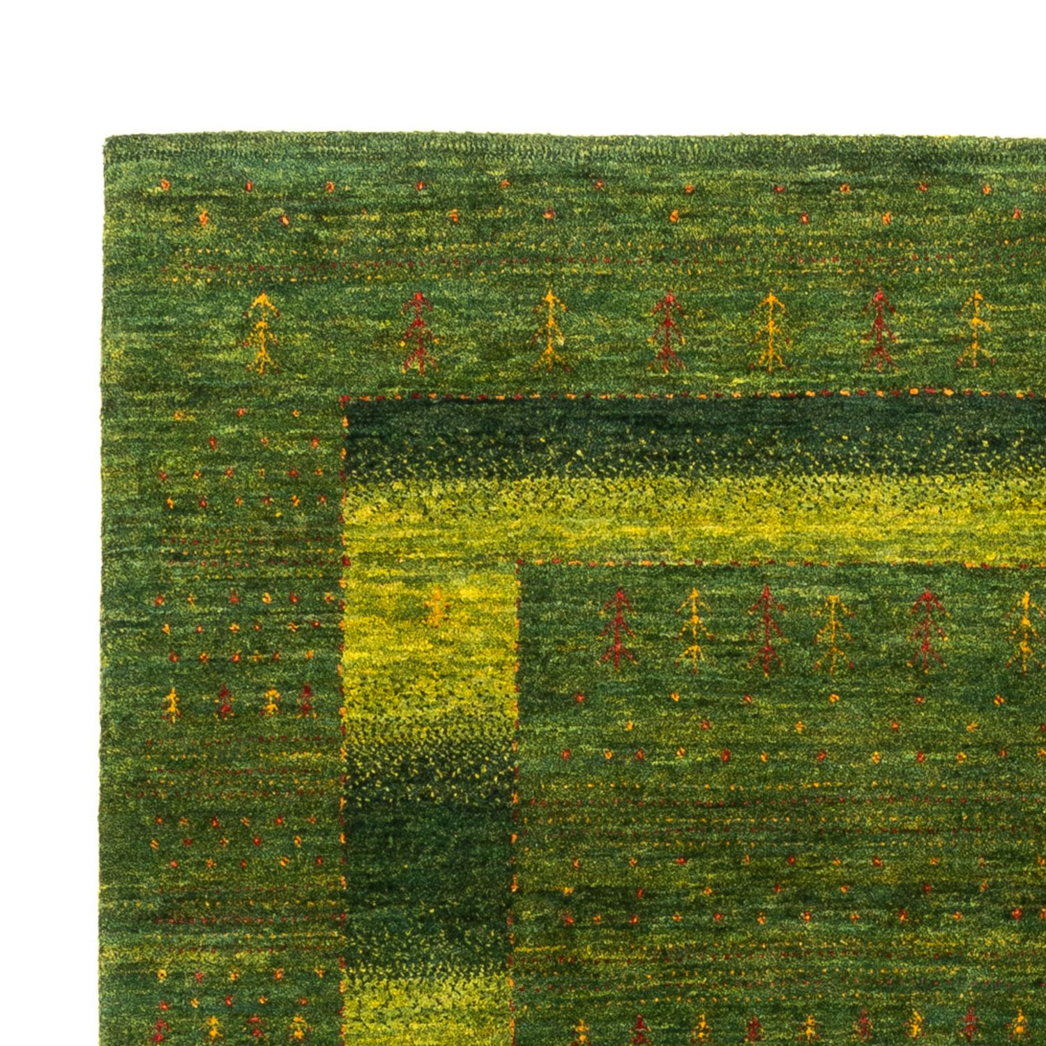 Gabbeh Tapijt - Loribaft Perzisch - 205 x 150 cm - groen