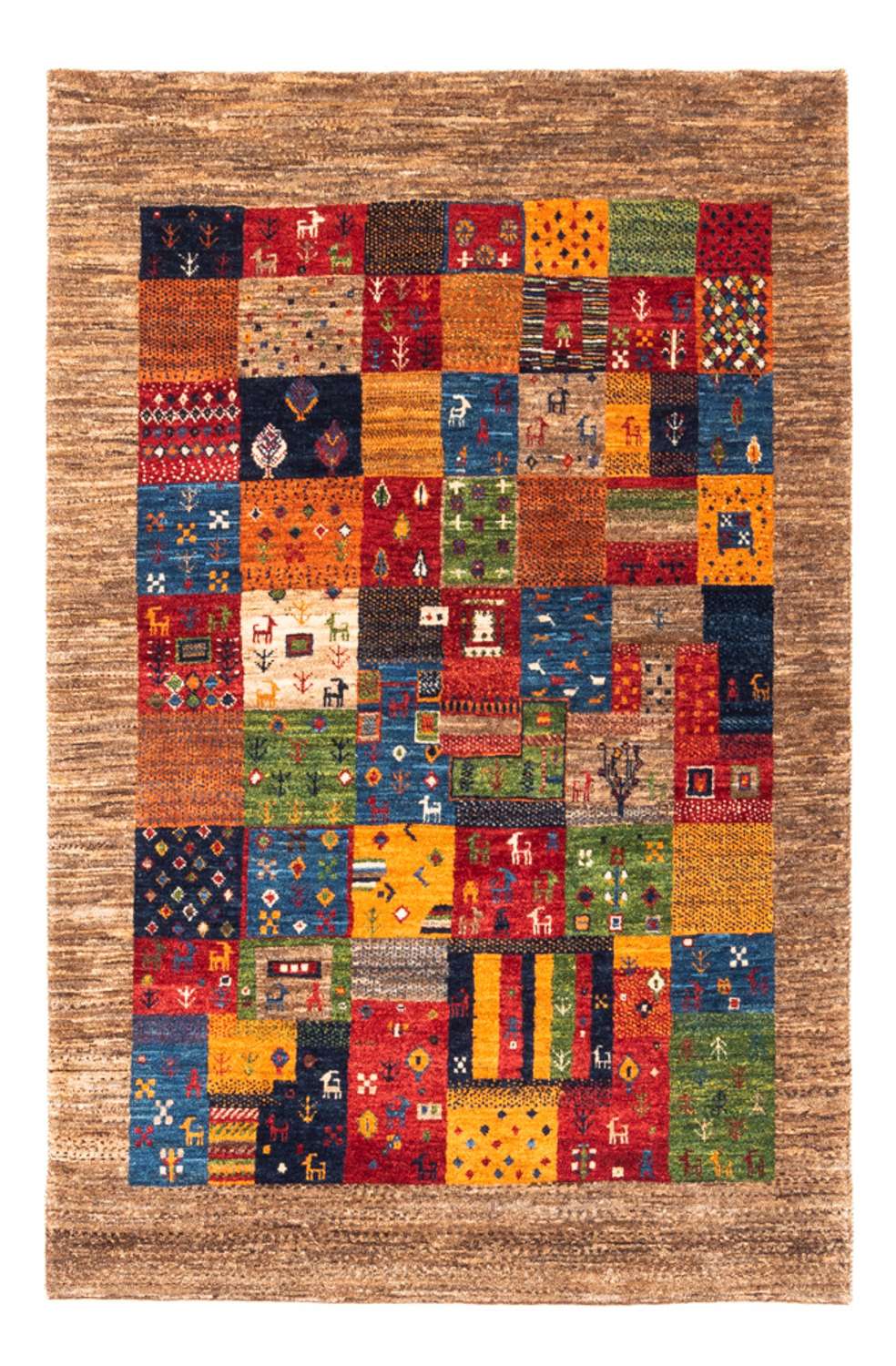 Tapis Gabbeh - Loribaft Persan - Royal - 148 x 100 cm - multicolore