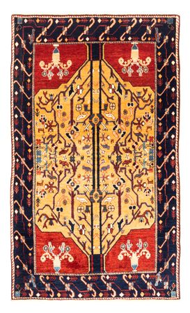 Tapis Gabbeh - Persan - 170 x 110 cm - or