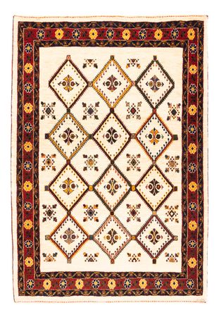 Gabbeh-teppe - persisk - 155 x 114 cm - krem