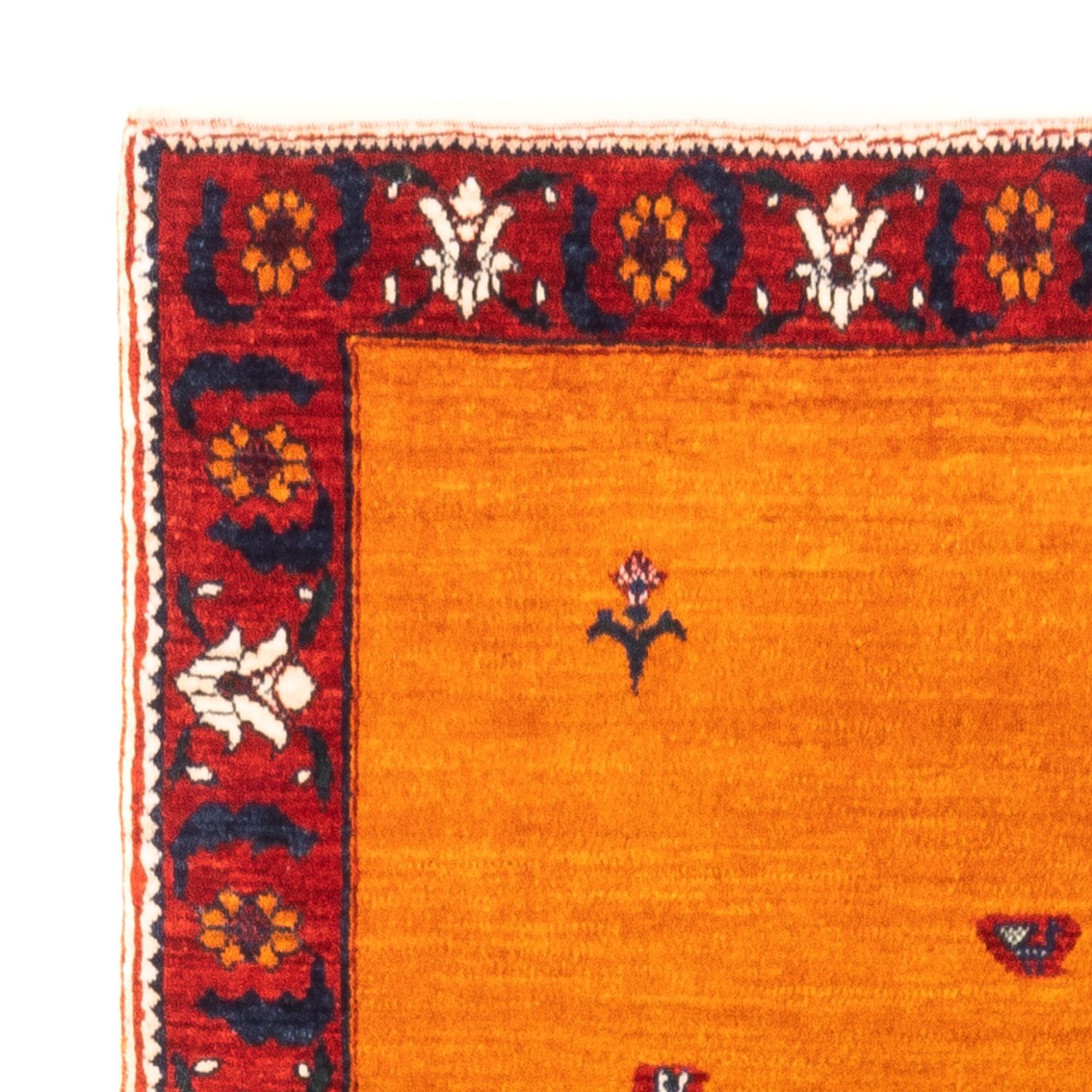 Tapis Gabbeh - Persan - 165 x 104 cm - or