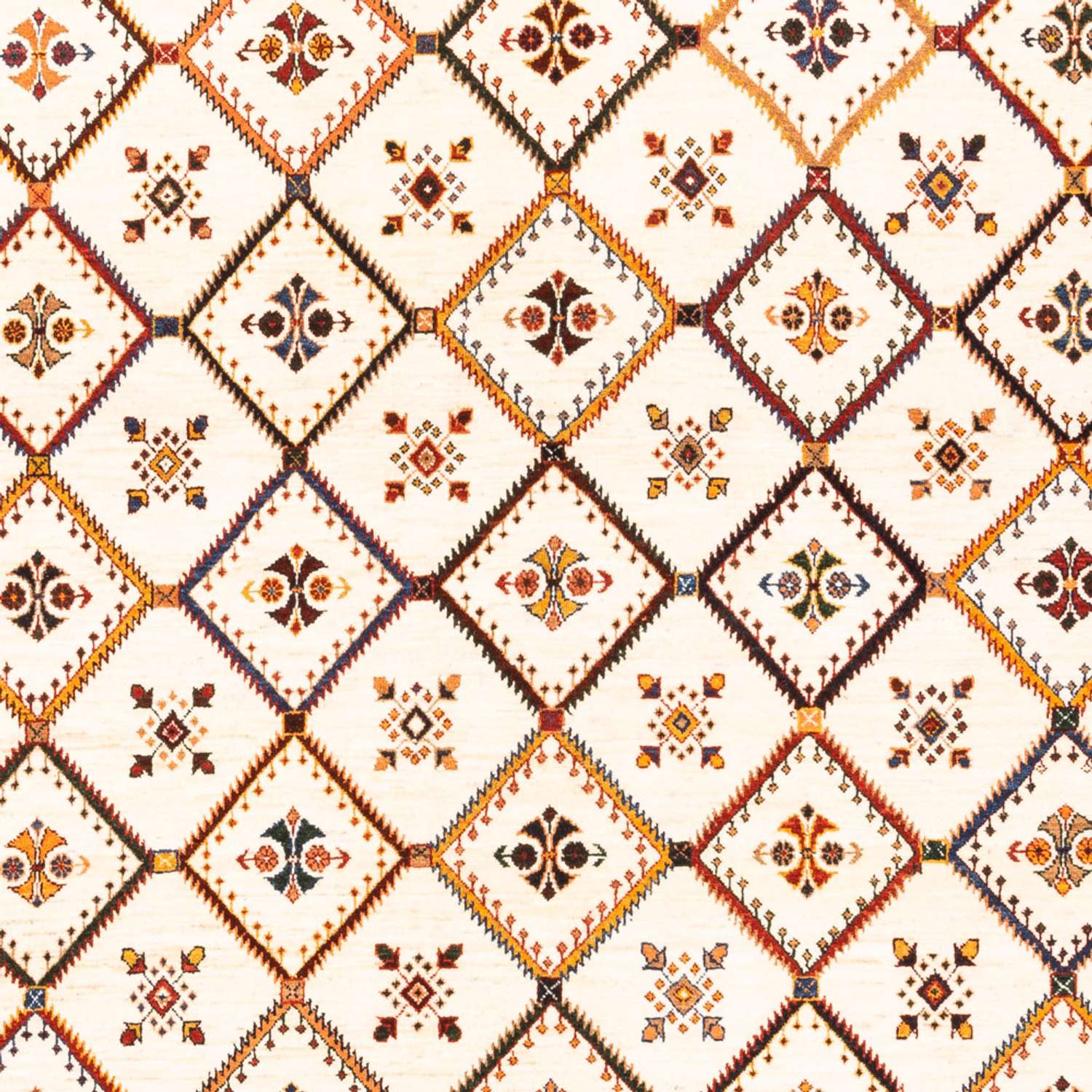Gabbeh tapijt - Perzisch - 234 x 180 cm - crème