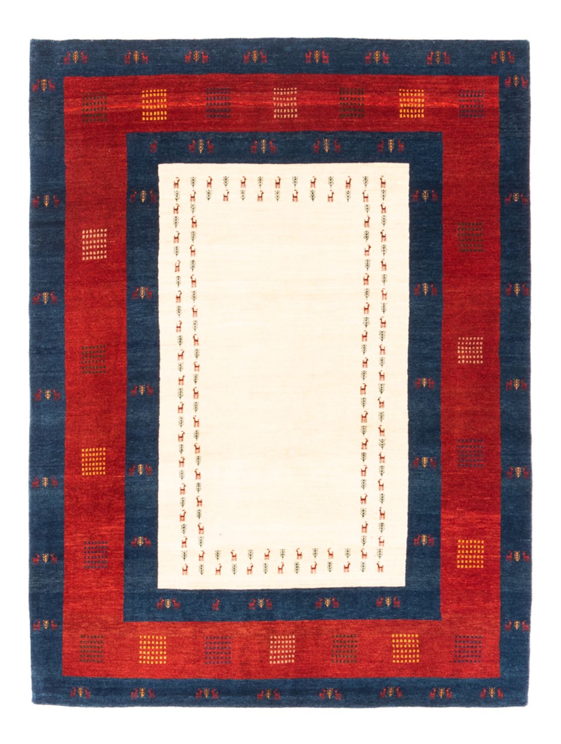 Tapis Gabbeh - Persan - 202 x 155 cm - crème