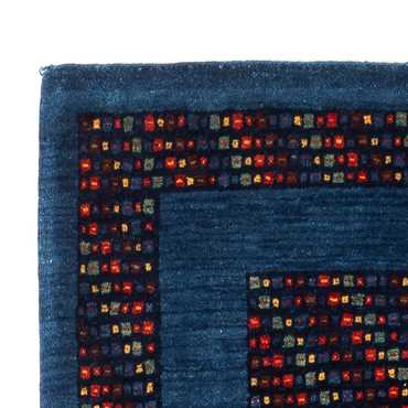 Tapis de couloir Tapis Gabbeh - Persan - 196 x 82 cm - bleu