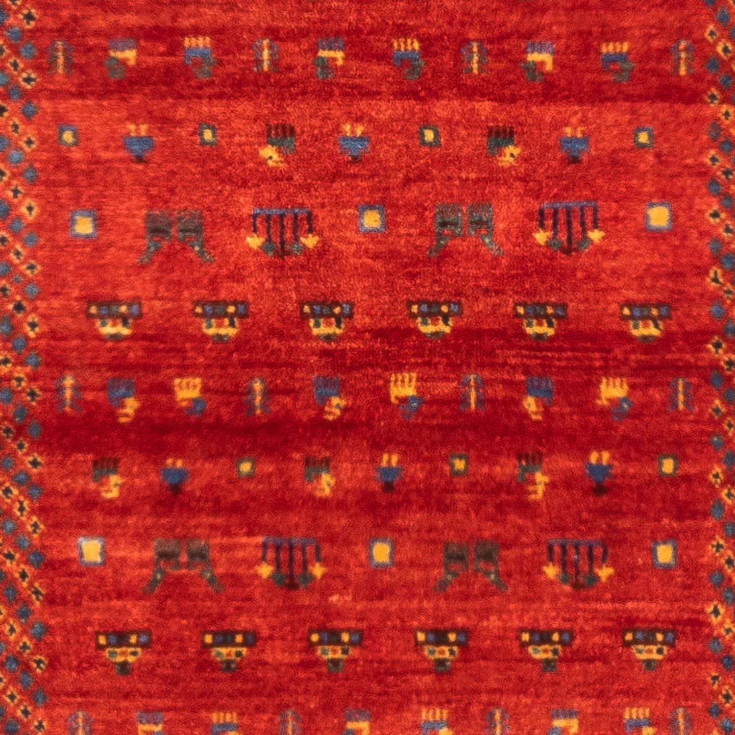 Alfombra Gabbeh - Persa - 130 x 79 cm - rojo