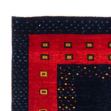 Tapete Gabbeh - Persa - 176 x 123 cm - azul escuro