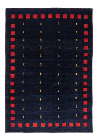 Gabbeh tapijt - Perzisch - 200 x 146 cm - donkerblauw