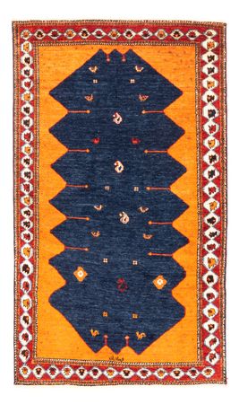 Tapete Gabbeh - Persa - 164 x 103 cm - azul escuro