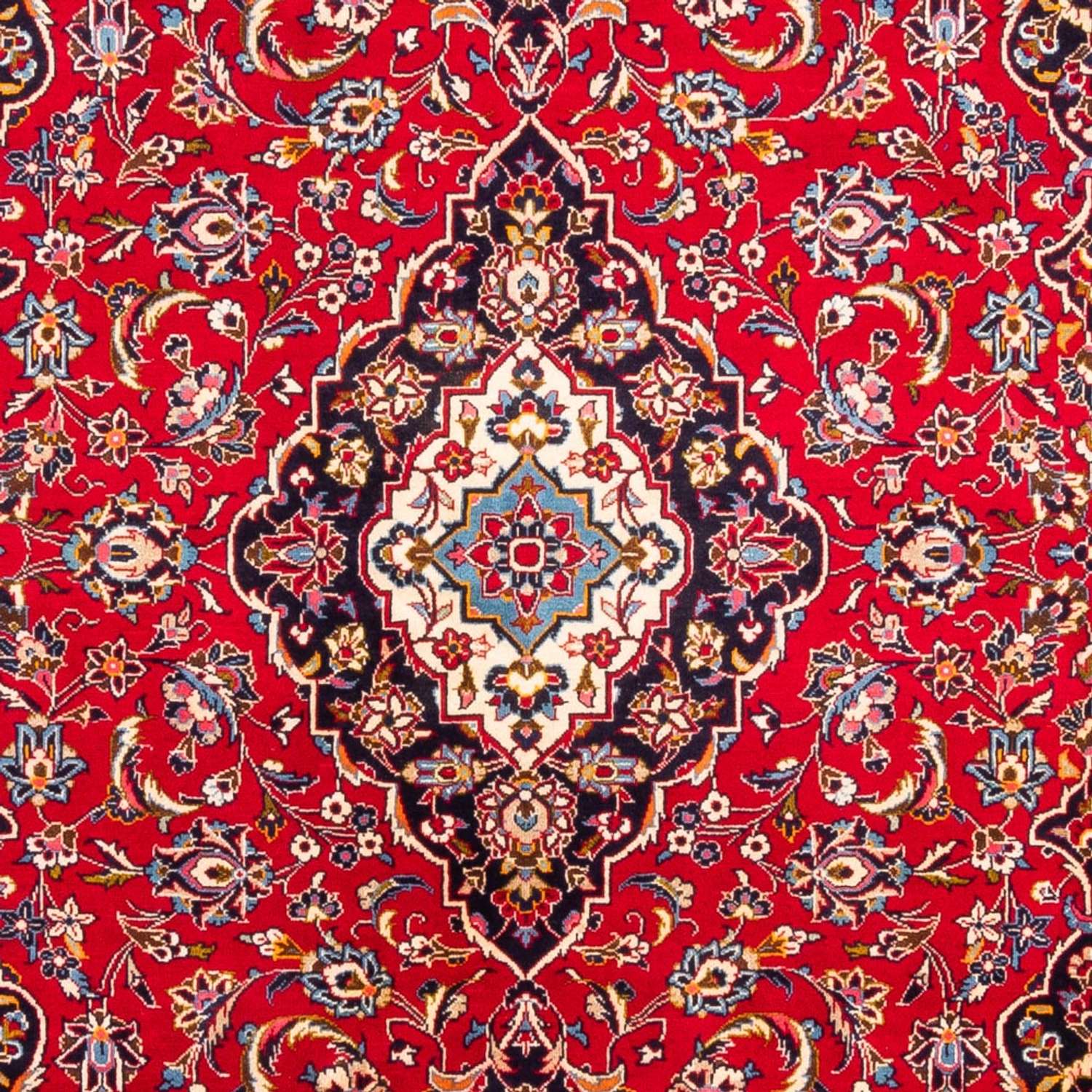 Alfombra persa - Keshan - 310 x 193 cm - rojo