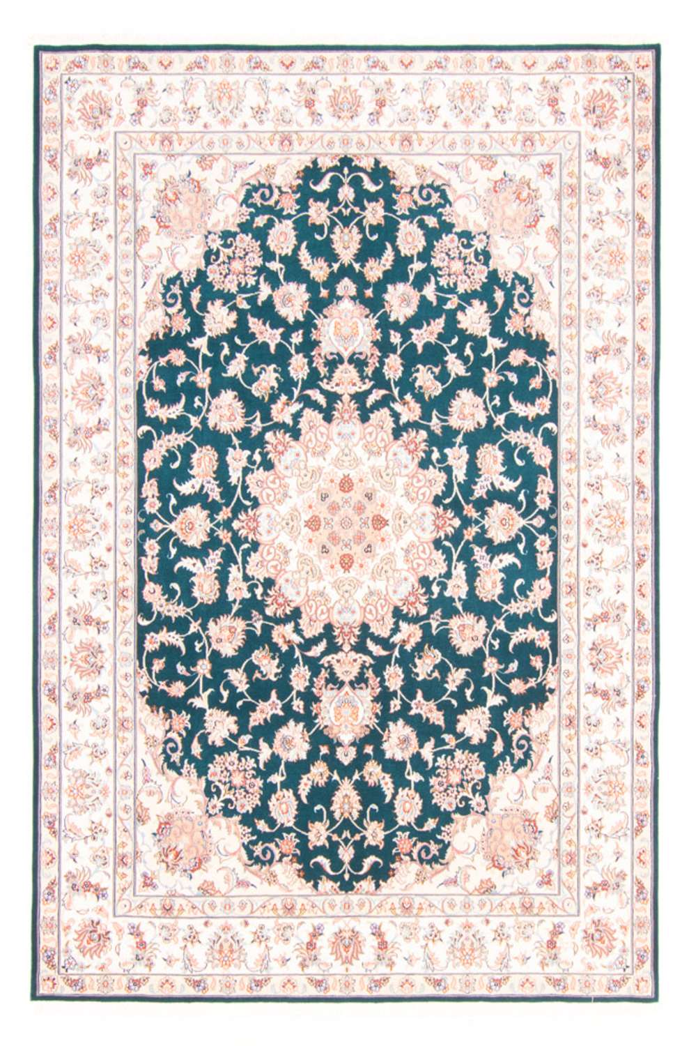 Perský koberec - Tabríz - Královský - 240 x 170 cm - zelená