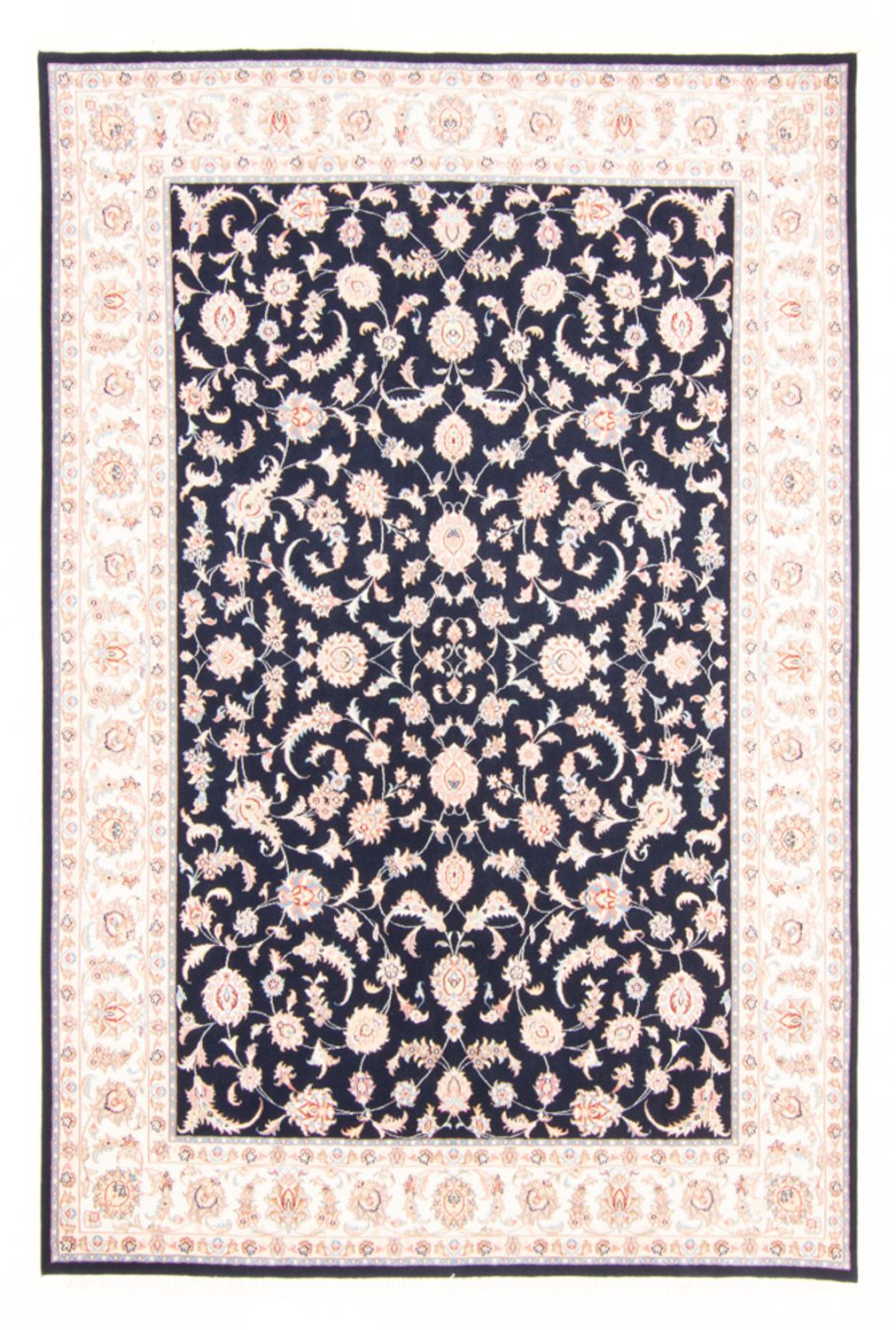 Tappeto Persero - Tabriz - Reale - 230 x 169 cm - blu scuro