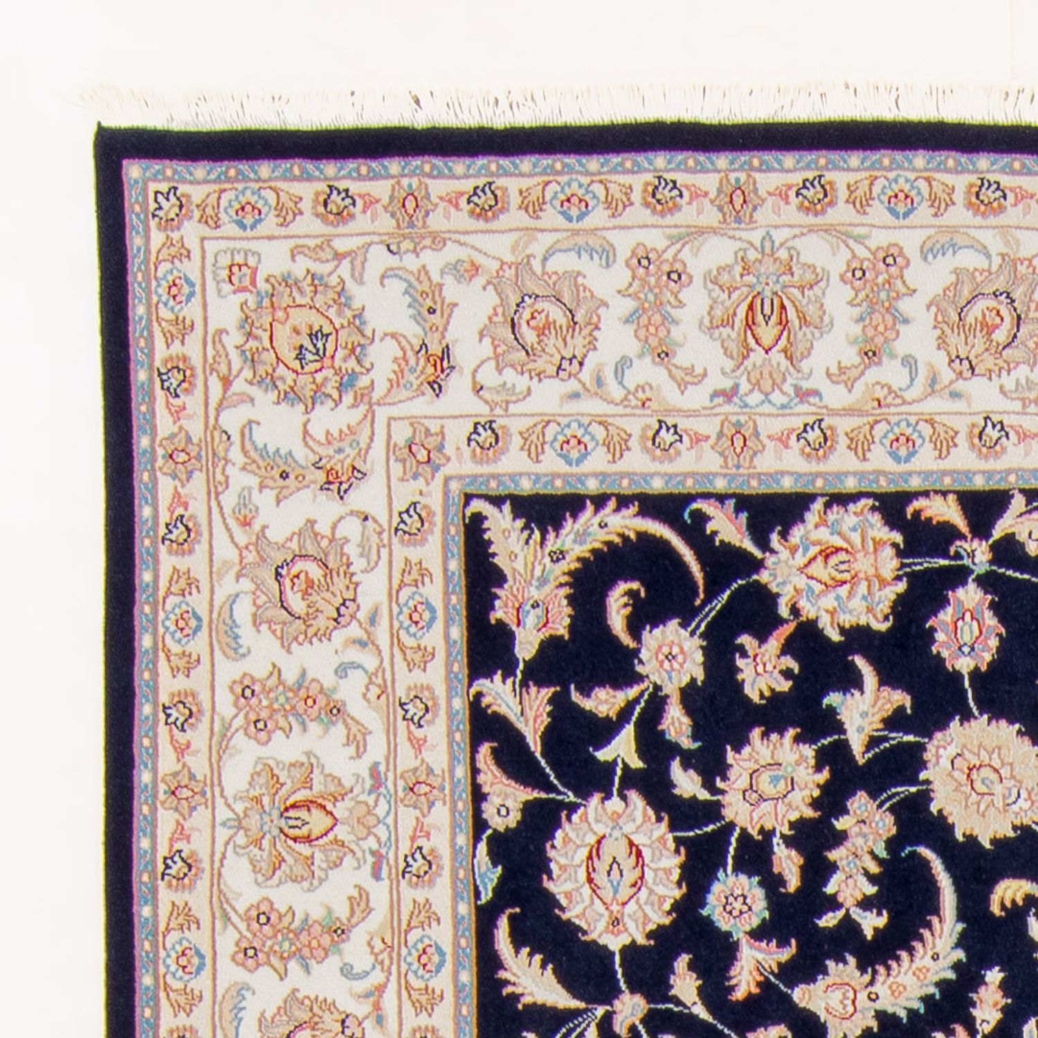 Tapete Persa - Tabriz - Royal - 230 x 169 cm - azul escuro