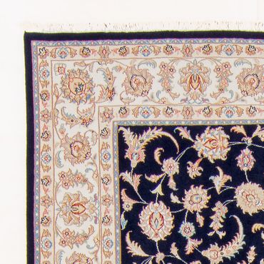 Alfombra Persa - Tabriz - Real - 230 x 169 cm - azul oscuro